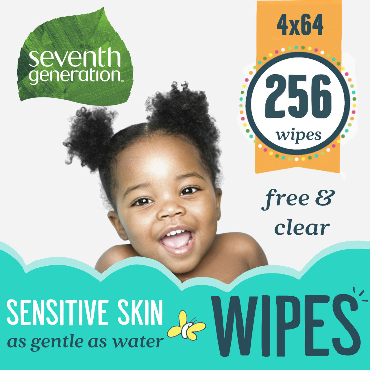 Seventh Generation F&C Baby Wipe Refil (3x256 CT)