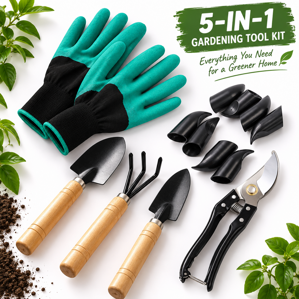 5-in-1 Essential Gardening Tool Kit